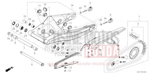 BRAS OSCILLANT CB1000GTT de 2026